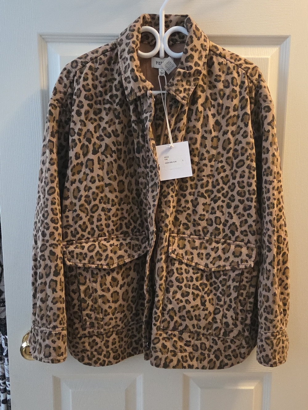 Pistola "Cecile" Shacket Jacket In Feline With Zipper And Buttons Women's S